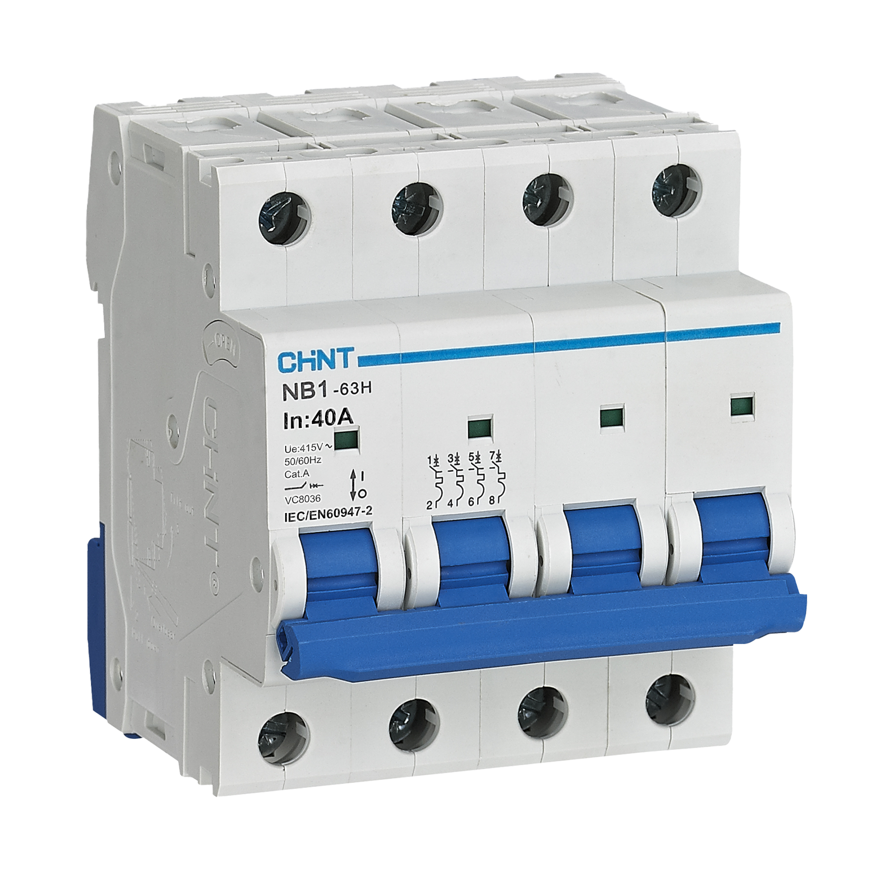 NB1-63H 4P 40A 10kA 12In-MCB